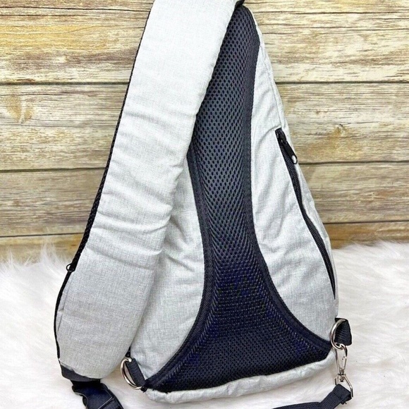 Bella Russo Heather Gray Polyester Casual CrossBody Sling Shoulder Bag - Picture 5 of 11